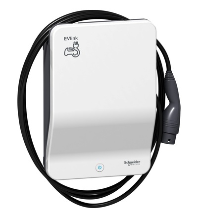 EVH3S11P0CK nabíjecí stanice EVlink Wallbox Plus s integ. kabelem T2 11kW s uzamčením, Schneider Electric