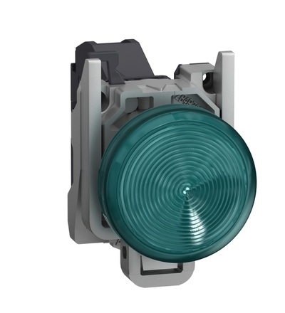 XB4BVBM3GEX Signálka do prostředí s nebezpečím výbuchu, LED Zelená, 24…240 V, Schneider Electric