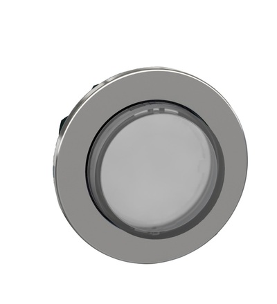 ZB4FWCUST01 Ovládací hlavice stiskací prosvětlená, zapuštěné provedení, Bílá, pro integrovanou LED, Schneider Electric