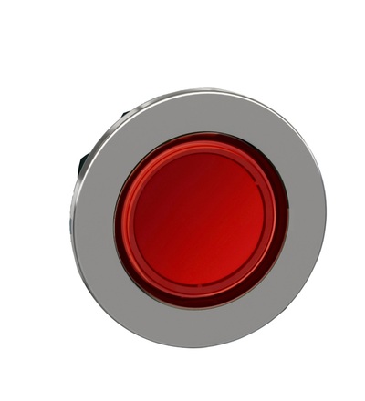 ZB4FA48 Ovládací hlavice stiskací se symbolem, zapuštěná montáž, Rudá, Schneider Electric