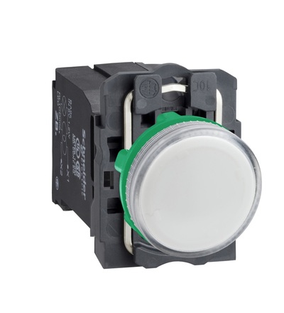XB5AVCUST01 Signálka se žárovkou BA 9s, 110.....120V, bílá, Schneider Electric