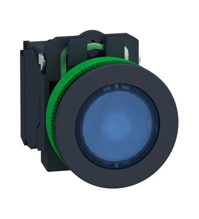 XB5FW36B5 Ovl. Stiskací prosvětlený, zapuštěné provedení, s LED, Mo, 24 V AC, Schneider Electric