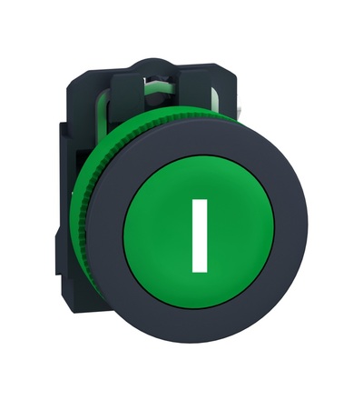 XB5FA3311 Ovl. Stiskací, zapuštěné provedení, 1V, Ru, s popisem, Schneider Electric