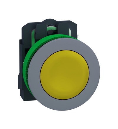 XB5FA51C0 Ovládač stiskací, zapuštěné provedení, ŽL, 1Z speciální popis ŠE, Schneider Electric