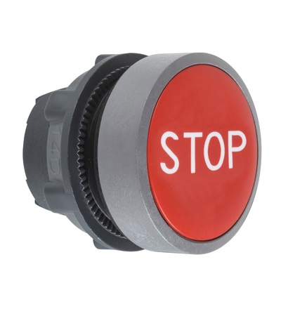 ZB5AA434C0 RU Ovládací hlavice stiskací, BI symbol STOP, speciální popis ŠE, Schneider Electric