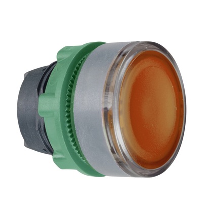 ZB5AW353SC0 ORANŽ Ovládací hlavice stiskací prosvětlená, lícující, speciální popis ŠE, Schneider Electric