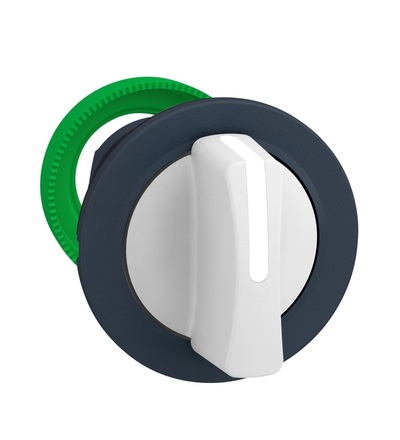 ZB5FD701 Zapuštěné provedení, Otočný ovládač, Bílý, 3 pozice z leva do prava, Schneider Electric