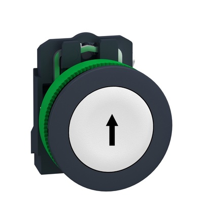 XB5FA3341 Ovl. Stiskací, zapuštěné provedení, 1Z, Bí, s popisem, Schneider Electric