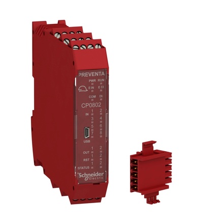 XPSMCMCP0802BC Centrální procesorová jednotka, 8 vstupů, šroubová svorkovnice., Schneider electric