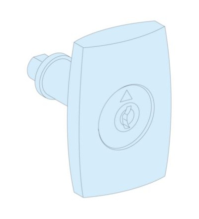 LVS08936 Dveřní západkový mechanismus se zámkem a 2 klíči č.405, IP55,Schneider Electric