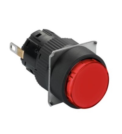 XB6EAV4JP Signálka 16 mm, Rudá, 12V DC, polarizovaná, Schneider electric