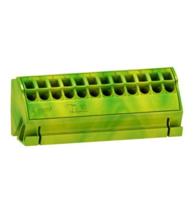 LVS04214 4 zemnící bloky s 12 svorkami 4mm2,Schneider Electric