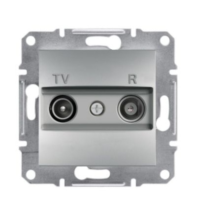 EPH3300361 Asfora - Zásuvka TV-R, průběžná 8dB, alu,Schneider Electric