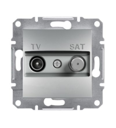EPH3400261 Zásuvka TV-SAT, průběžná, alu, Schneider electric