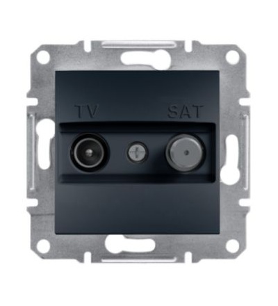 EPH3400271 Zásuvka TV-SAT, průběžná, antracit, Schneider electric