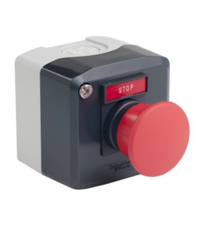 XALD164H29H7 Ovládací skříňka jednotlačítková, ? 40 mm, červená, 1 V, Schneider electric