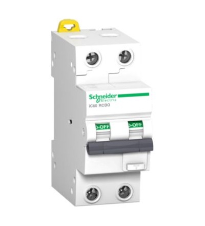 A9D37213 Acti9 IC60 RCBO 2P 13A 30 B 10kAmA A,Schneider Electric