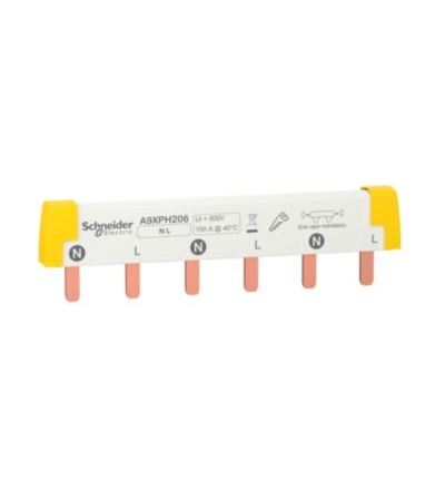 A9XPH206 ACTI 9 propojovací lišta 2P 100A 6 modulů,Schneider Electric