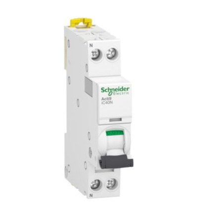 A9P64640 Jistič Acti9 iC40N 1P+N 40A D 6kA, Schneider electric