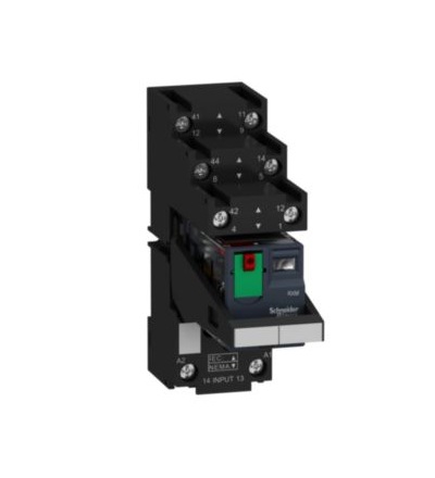 RXM2AB2P7PVS Miniaturní paticové relé + patice, 2V/Z, 230V AC, Schneider electric