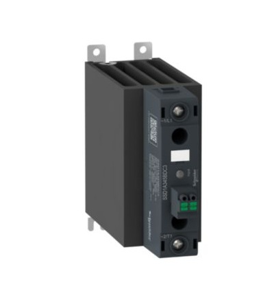 SSD1A360M7RC3 Polovodičové relé Harmony, 1fázové, výstup 48-600 VAC, 90-280Vac/Vdc řídicí napětí cívky, 60A,pružinová svorka, náhodné spínání,Schneider Electric