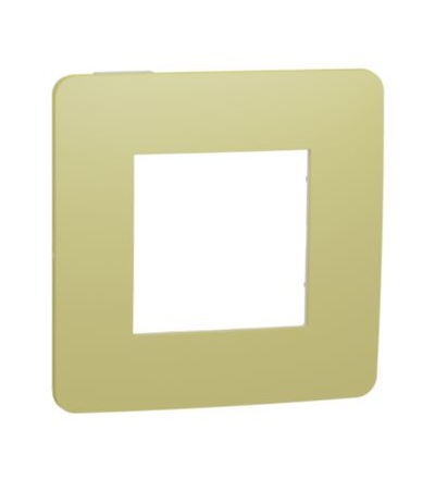 NU280211 Unica Studio Color - Krycí rámeček jednonásobný, Light Green/Bílý,Schneider Electric