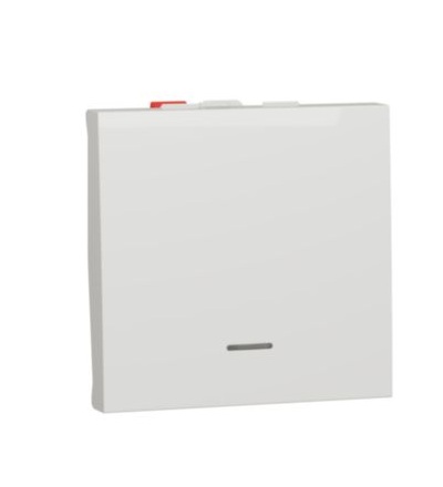 NU320318S Unica - Přepínač střídavý s nulovou svorkou řazení 6, 2M, Bílý,Schneider Electric