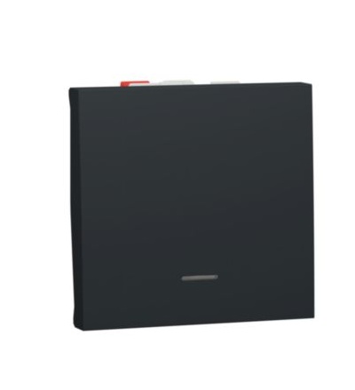 NU320354S Unica - Přepínač střídavý s nulovou svorkou řazení 6, 2M, Antracit,Schneider Electric