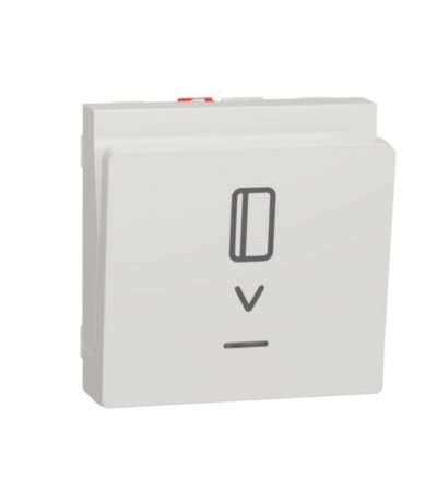 NU328318 Unica - Spínač pro hotelové karty, 2M, Bílý,Schneider Electric