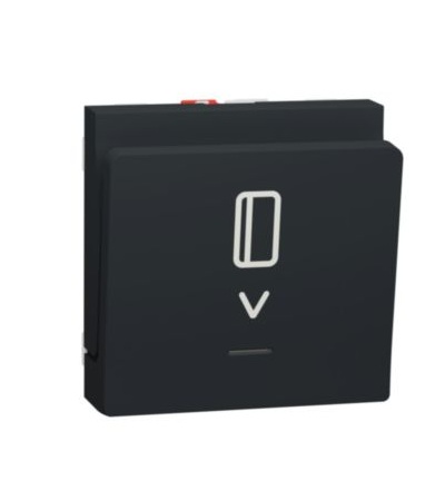 NU328354 Unica - Spínač pro hotelové karty, 2M, Antracit,Schneider Electric