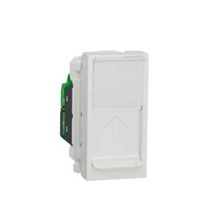 NU341618 Unica - Zásuvka datová 1xRJ45 Kat.6 STP, 1M, Bílá,Schneider Electric