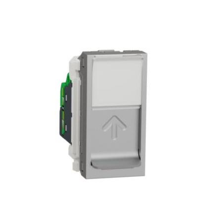 NU341630 Unica - Zásuvka datová 1xRJ45 Kat.6 STP, 1M, Aluminium,Schneider Electric