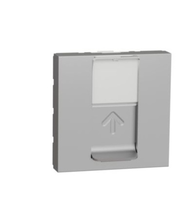 NU341730 Unica - Zásuvka datová 1xRJ45 Kat.6 STP, 2M, Aluminium,Schneider Electric