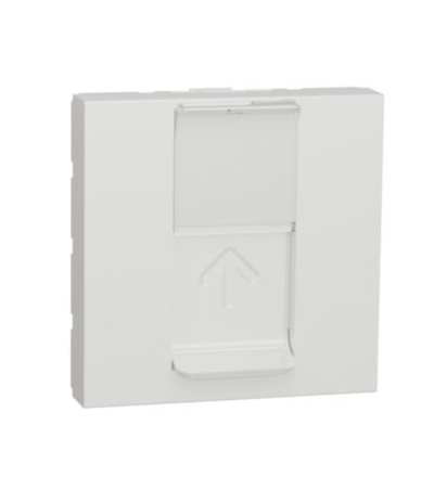 NU946118 Unica - Centrální deska RJ45 Keystone, 2M, Bílá,Schneider Electric