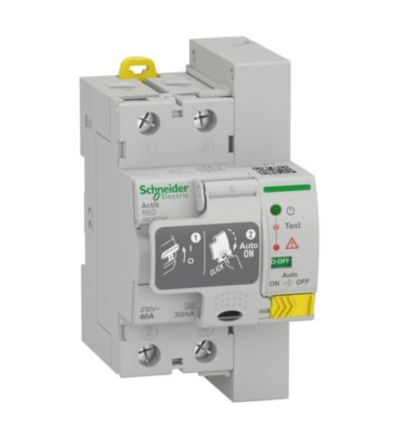 A9CR2240 Acti9 RED 2P 40A 30mA typ A,Schneider Electric