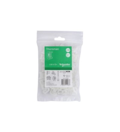 IMT47002 Držák pro upevnění stahovacíh pásek 7.6mm, čírý, 100ks, Schneider Electric