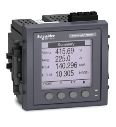 METSEPM5760 Analyzátor PM5760, Modbus, Ethernet, 2DI/2DO se zachycením tvaru vlny a RCM, Schneider electric