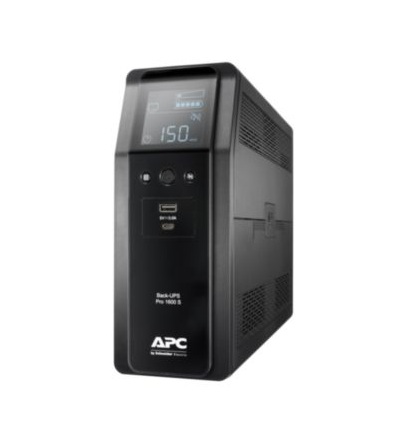 BR1600SI Back UPS Pro BR 1600VA, Sinewave,8 Outlets, AVR, LCD interface, Schneider Electric