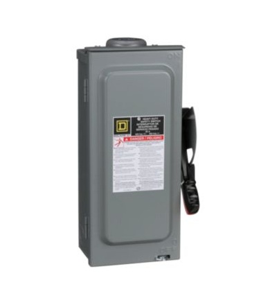 HU361NRB SW NOT FUSIBLE HD 30A 3P NEMA3R/NEUTRAL,Schneider Electric