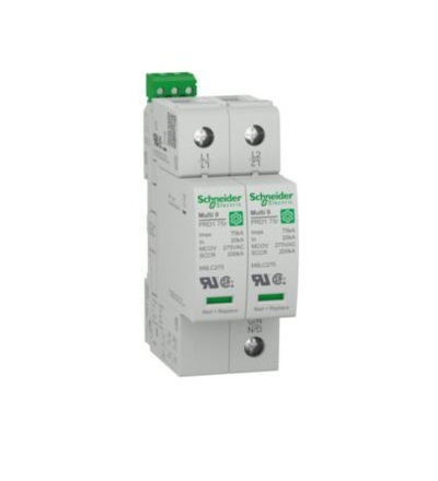 M9L22480 Svodič přepětí Multi 9 PRD1 75r 2P Typ 1 240/480V,Schneider Electric