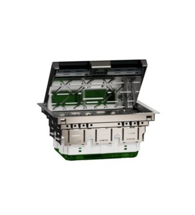 INS52125 Unica System+ - Podlahová krabice L kovová 8 modulů 45x45,Schneider Electric