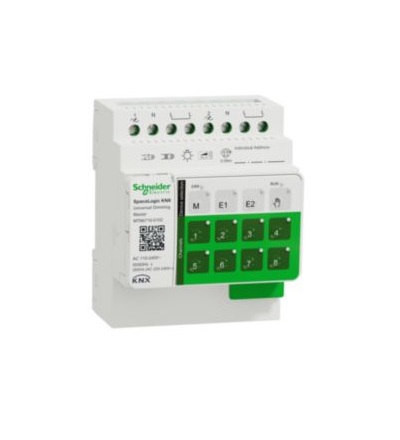 MTN6710-0102 Akční člen KNX Spacelogic Master univerzální stmívací 2kanálový Low Load, Schneider electric