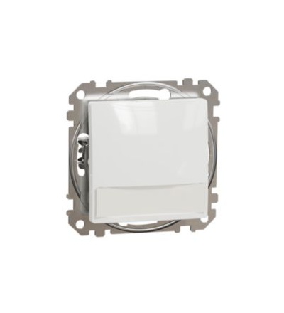 SDD111133L Sedna D/E - Tlačítko 1/0So orientační kontrolka, popisové pole, bílá,Schneider Electric