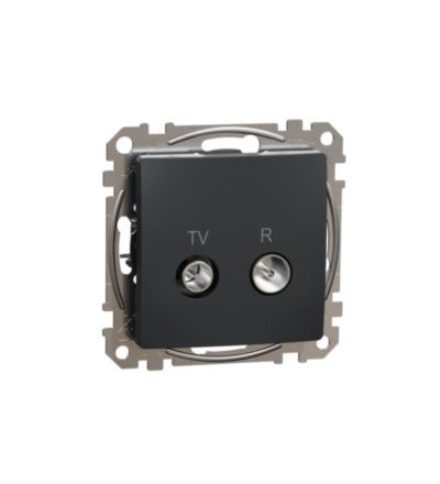 SDD114478R Sedna D/E - TV R zásuvka průběžná 10dB, Antracit,Schneider Electric