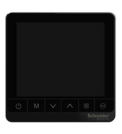 TC907-3A4LMAB FC regulátor TC907, on/off, 4-trub. Sys., dot. Disp., Modbus, 3R vent., 240V, Black,Schneider Electric
