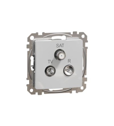 SDD113488 Sedna D/E - TV-R-SAT zásuvka průběžná 10dB Aluminium,Schneider Electric