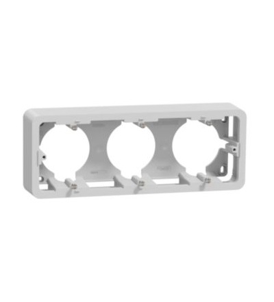 NU840630 Unica Pro - Krabice na omítku trojnásobná, Aluminium,Schneider Electric