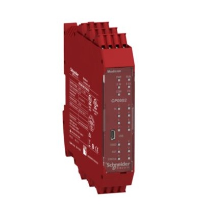 XPSMCMCP0802G Centrální procesorová jednotka, 8 vstupů, svorkovnice s externími kontakty.,Schneider Electric