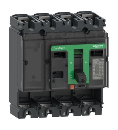 C25B4 Základní jistič NSX250B 25kA AC 4P 250A,Schneider Electric