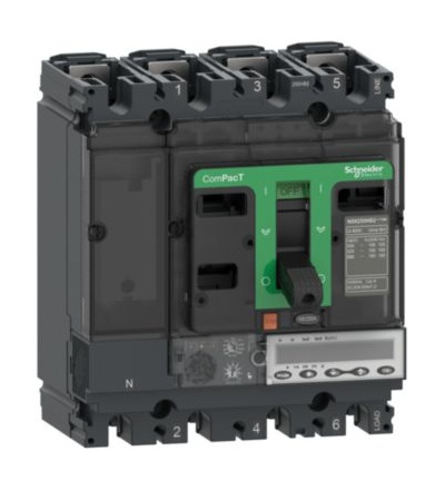 C10R45E100 NSX100R 200kA AC 4P 100A 5.2E,Schneider Electric